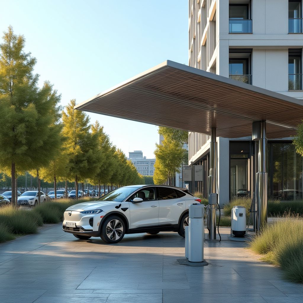 Electrolinera moderna EcoCharge